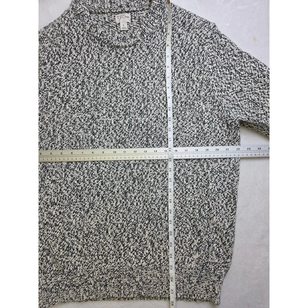 J. Crew Men's Marled Cotton Crewneck‎ Sweater Heritage Size Large